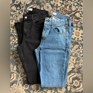 Lot of 2 Abercrombie & Fitch The Bootcut Mid Rise Curve Love jeans in a size 27